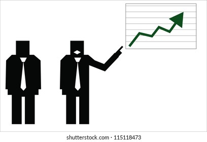 Abstract busunessman