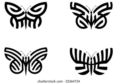 Abstract Butterflies