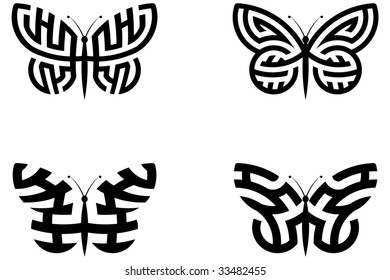 Abstract Butterflies