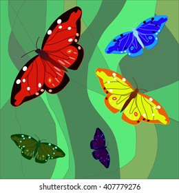 abstract butterflies