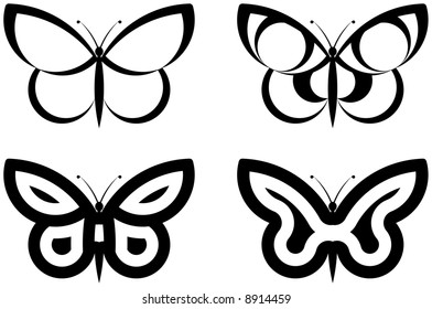Abstract Butterflies
