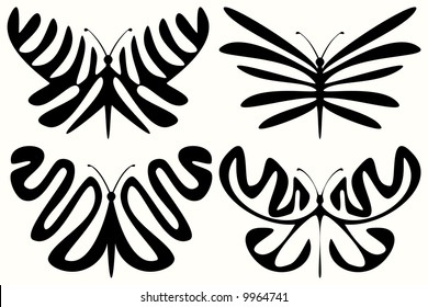 Abstract Butterflies