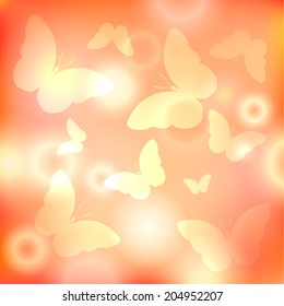 Abstract butterflies background. Vector eps10