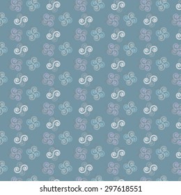 Abstract Butterflies Pattern, Blue Background