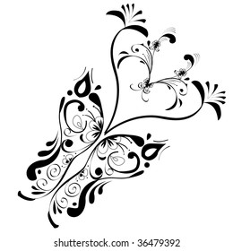 The abstract butterfly