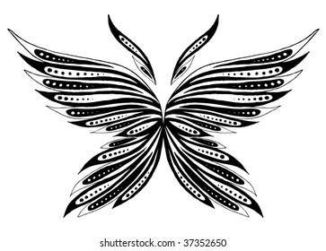The abstract butterfly