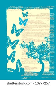 abstract butterfly background