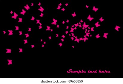 Abstract butterfly background
