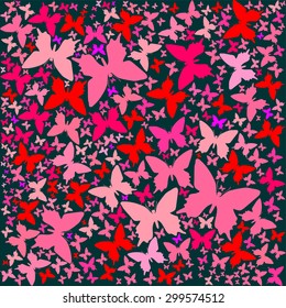 Abstract Butterfly Background. Vector illustration