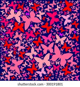 Abstract Butterfly Background. Vector illustration