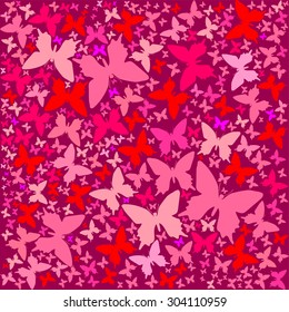 Abstract Butterfly Background. Vector illustration