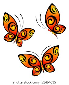 Abstract Butterfly. Beautiful vector illustration