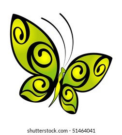 Abstract Butterfly. Beautiful vector illustration