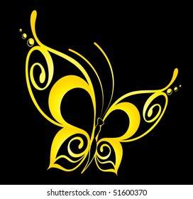 Abstract Butterfly. Beautiful vector illustration
