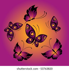 Abstract Butterfly. Beautiful vector illustration