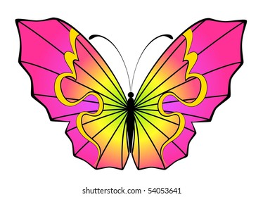 Abstract Butterfly. Beautiful vector illustration