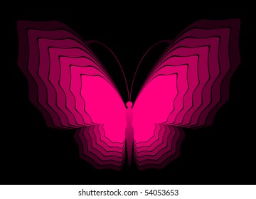 Abstract Butterfly. Beautiful vector illustration