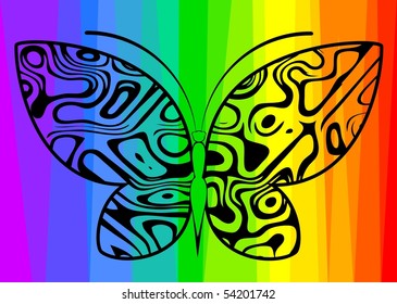 Abstract Butterfly. Beautiful vector illustration