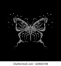 Abstract and Butterfly from Bubbles. Beauty.