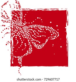  Abstract Butterfly from Bubbles. Beauty.