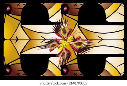 Abstract butterfly. Contemporary art. Avant-garde art. Geometric, modern trendy vector illustration