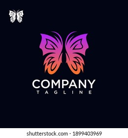 Abstrakter Schmetterling, kreativer Design-Vektorgrafik