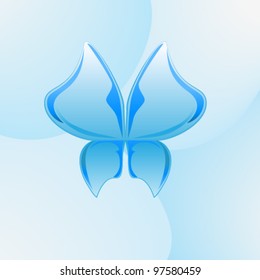 abstract butterfly design element