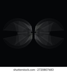 Diseño de mariposa Abstractas Forma Abstractas blanca Ilustración de stock
