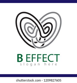 Abstract Butterfly Effect Logo Icon Vector Element. Butterfly logo template