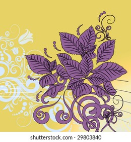 abstract butterfly flower background