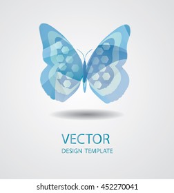 Abstract Butterfly Icon.