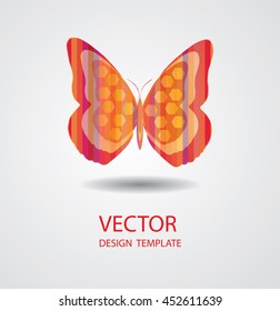 Abstract Butterfly Icon.