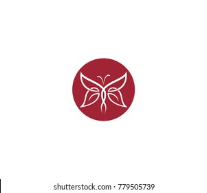 Abstract butterfly icon