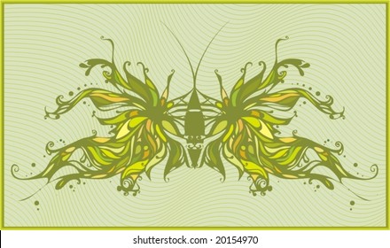  abstract butterfly , illustration
