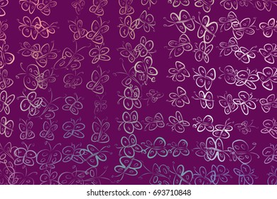 Abstract butterfly illustrations background. Cartoon style vector graphic.