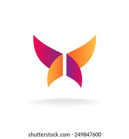 Abstract butterfly logo