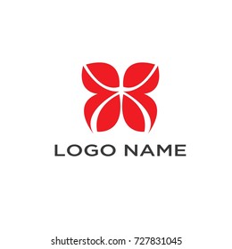 abstract butterfly logo design 