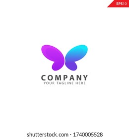 Abstract Butterfly Logo Design Inspiration vector.