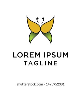 Abstract Butterfly Logo Design Template