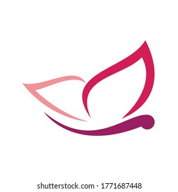 Abstract Butterfly Logo Design Template