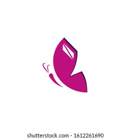 abstract butterfly logo design. butterfly vector illustration, symbol icon.