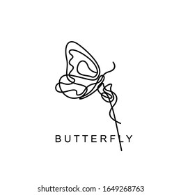 Abstract Butterfly logo design vector illustration