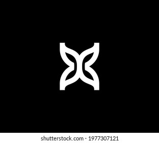 Abstract butterfly logo design vector illustration