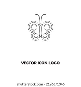 logo abstracto de la mariposa. icono de mariposa