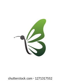 Abstract Butterfly Logo template