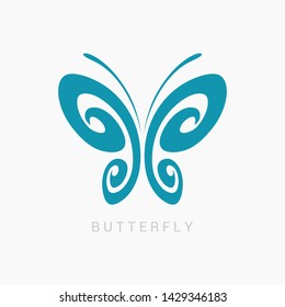 Abstract Butterfly logo template. Awesome logo for beauty, fashion, women