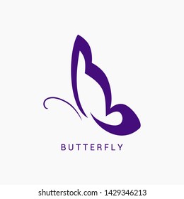 Abstract Butterfly logo template. Awesome logo for beauty, fashion, women