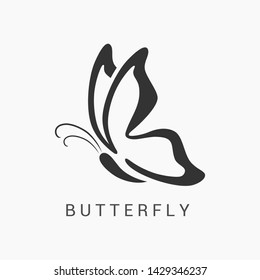 Abstract Butterfly logo template. Awesome logo for beauty, fashion, women