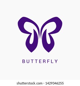 Abstract Butterfly logo template. Awesome logo for beauty, fashion, women