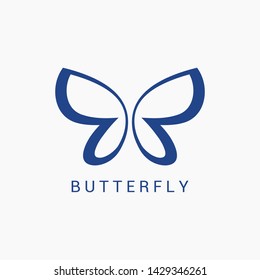Abstract Butterfly logo template. Awesome logo for beauty, fashion, women